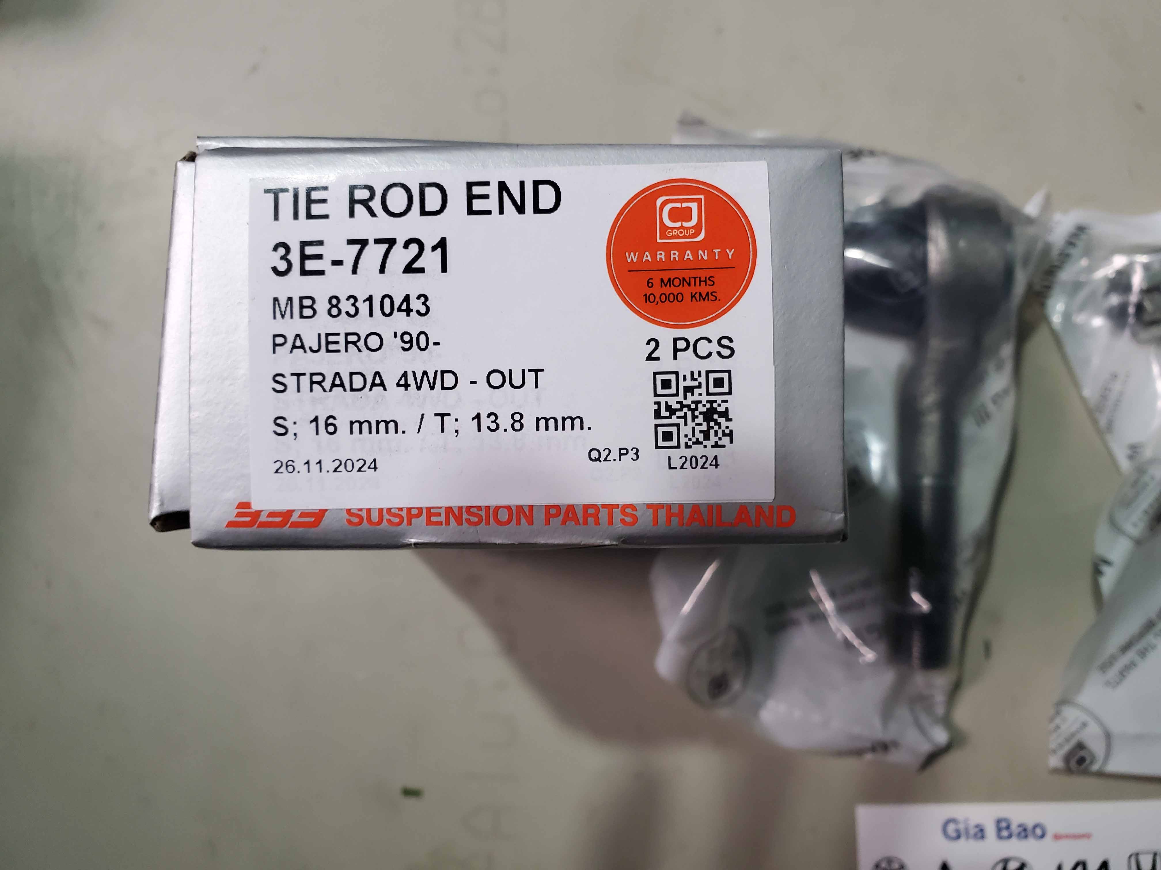 Rô tuyn lái ngoài Mitsubishi Pajero V31, V32, V33, V45 đời 1992 - 2007 3E-7721