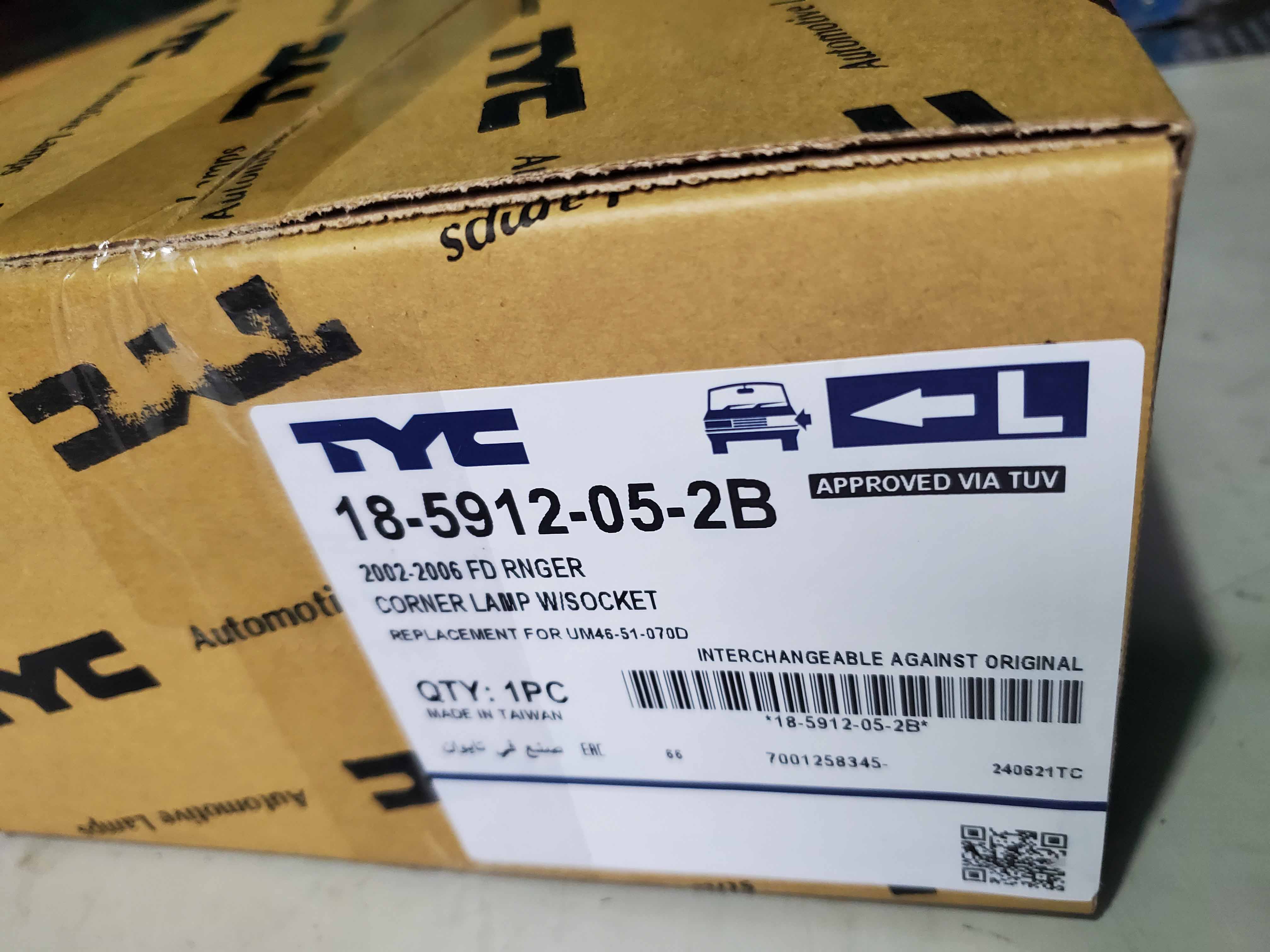 Đèn xi nhan L Ford Ranger 2004 18-5912-05-2B