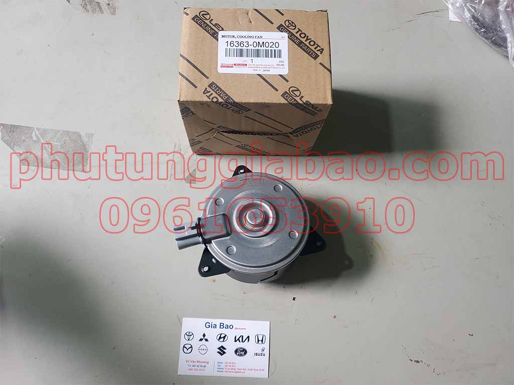 Mô tơ quạt két nước Toyota Vios 16363-0M020