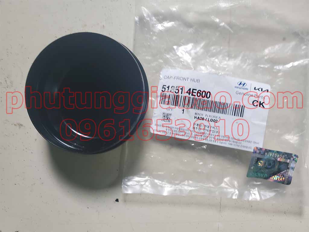 Nắp chụp moay ơ trước Hyundai Porter 2 đời mới 518514E600