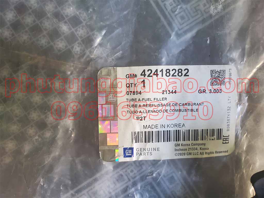 Cổ đổ xăng Daewoo Gentra  42418282