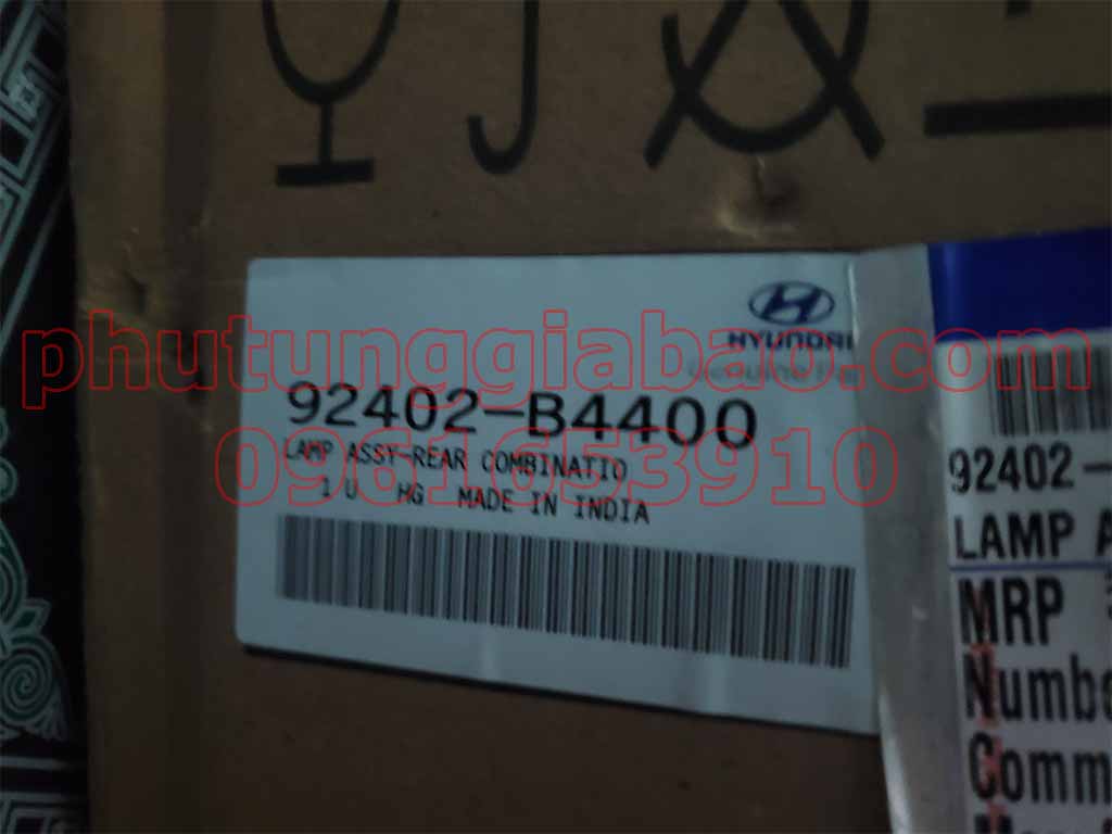 Đèn Hậu Phải Hyundai I10 Grand Sedan 2013-2016 92402B4400